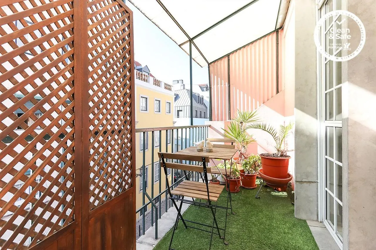 Principe Real Balcony By Homing Apartment Lisbon